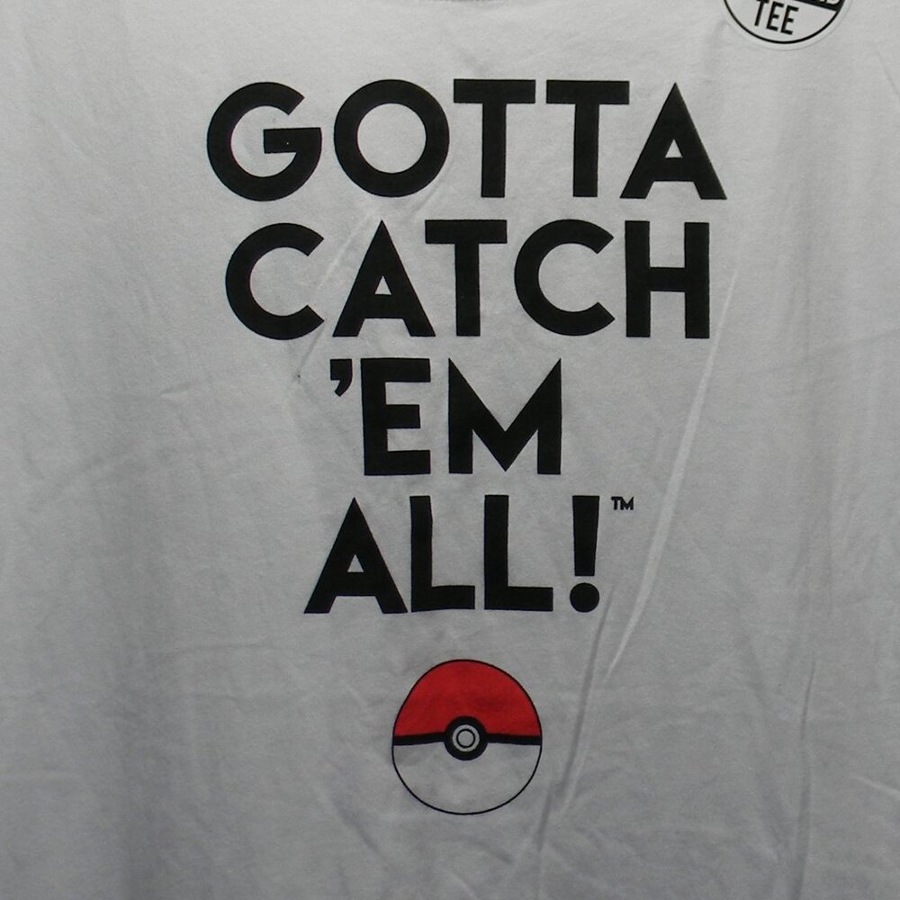 Pokemon Boyfriend Tee Juniors size M (7-9) Gotta Catch 'Em All NWOT